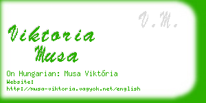 viktoria musa business card