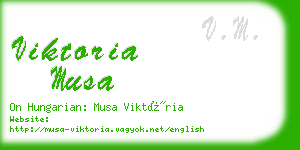 viktoria musa business card